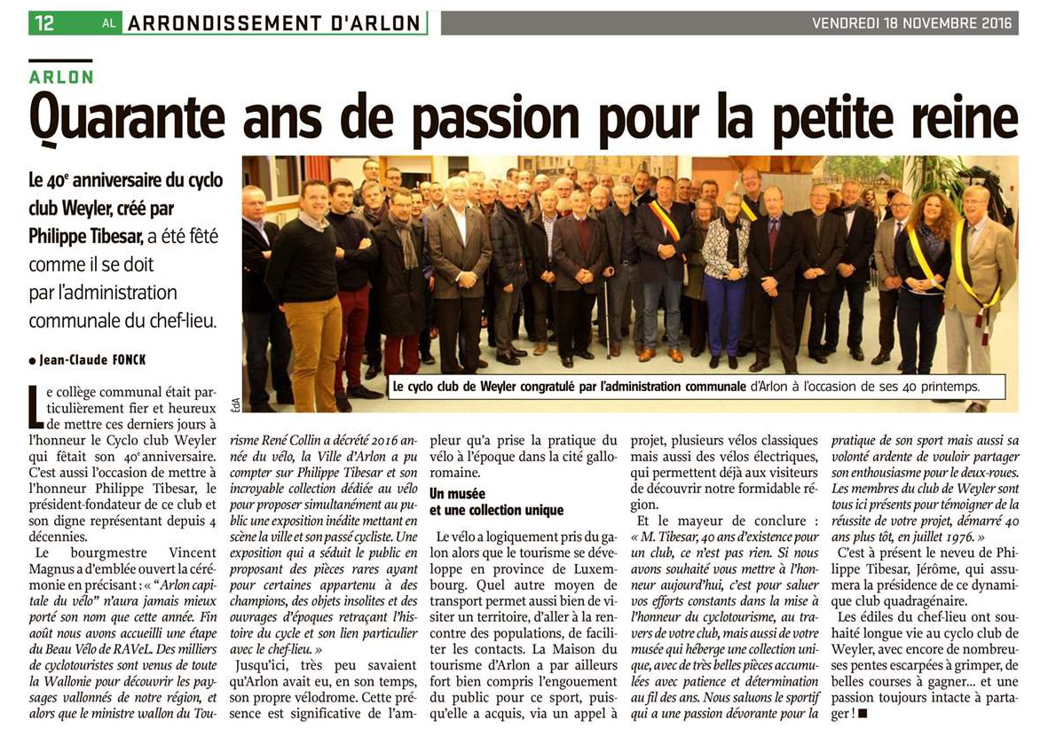40 ans du Cyclo Club Weyler 40 ans du Cyclo Club Weyler